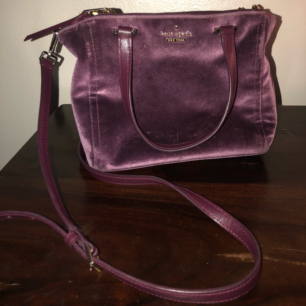 Suede Kate Spade purse.
